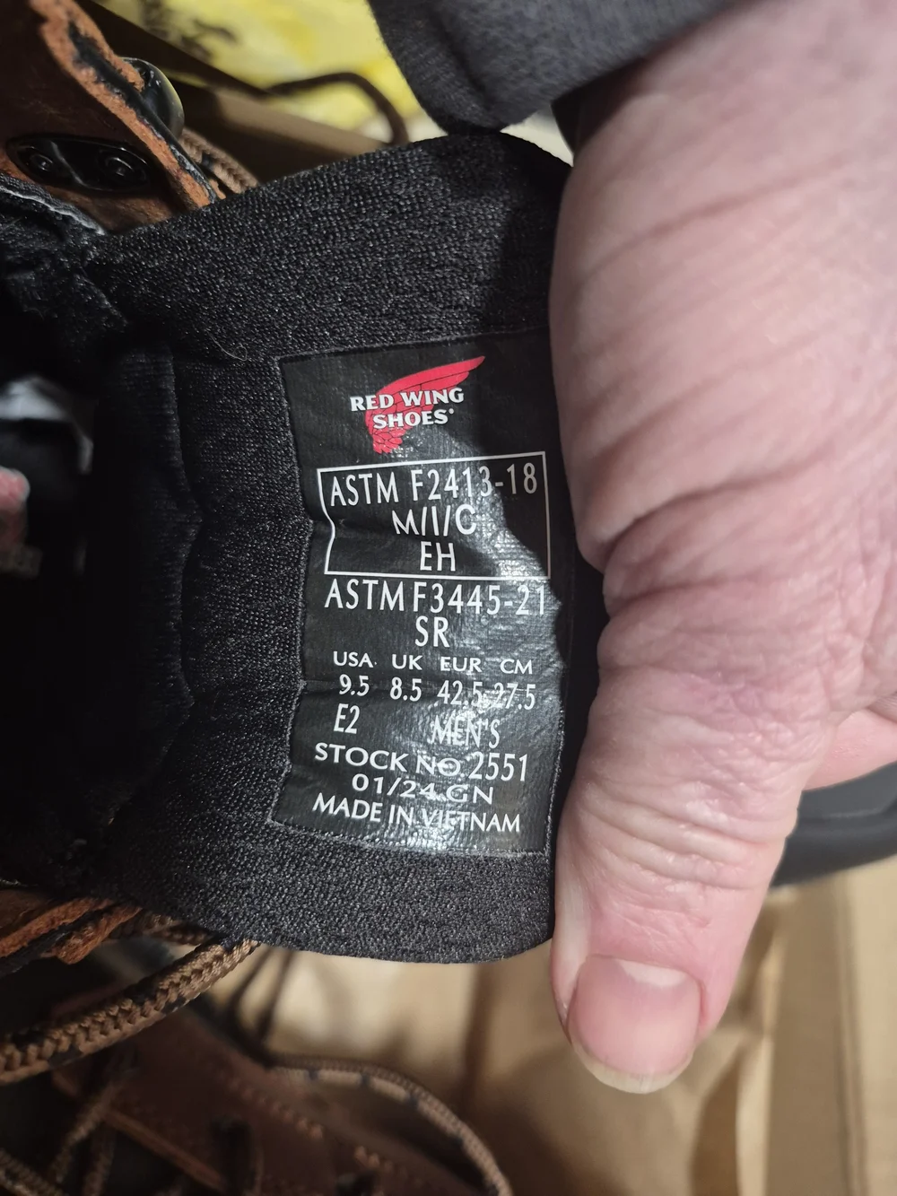 Red Wing Shoes Brown and Black Work Boots